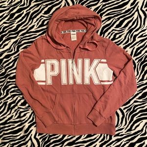 VS Pink full zip hoodie size large